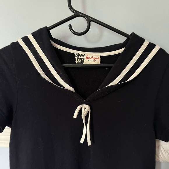 Terrycloth Sailor Dress - Picture 3 of 3